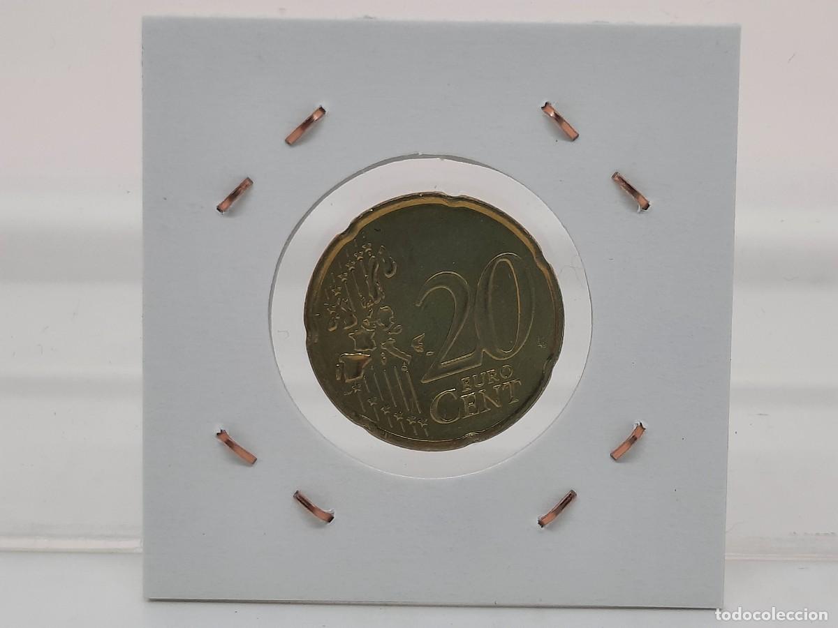 Euros: MONACO 20 CENTIMOS 2001 - SIN CIRCULAR - MUY RARO - Foto 2