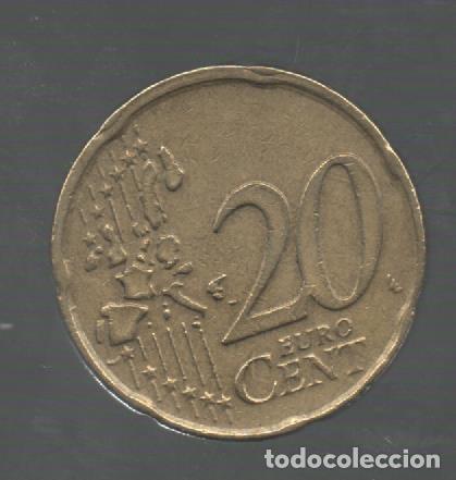 Euros: FILA MOEDA HOLANDA 2002 20 CENTIMOS CIRCULADA - Foto 2