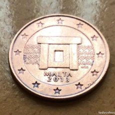 Euros: 5 CÉNTIMOS DE EURO DE MALTA. AÑO 2013