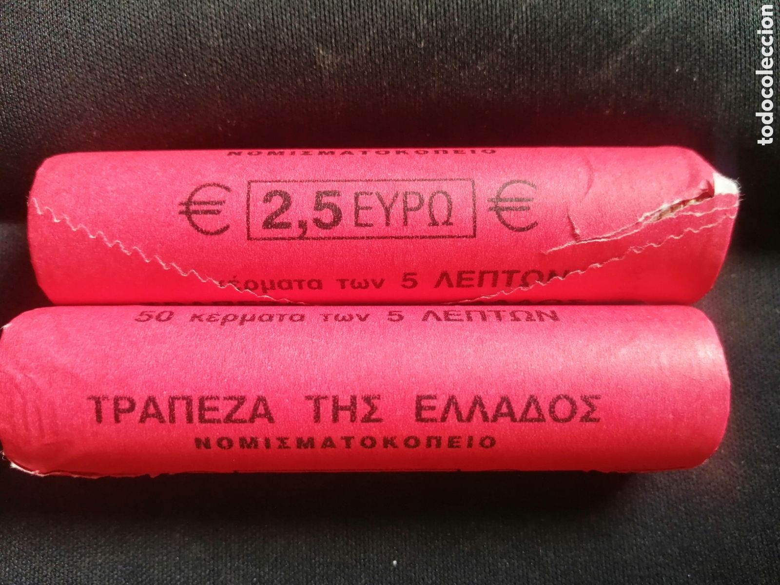 Euros: GRECIA 2002. ROLLO DE 5 C&Eacute;NTIMOS. S/C - Foto 1