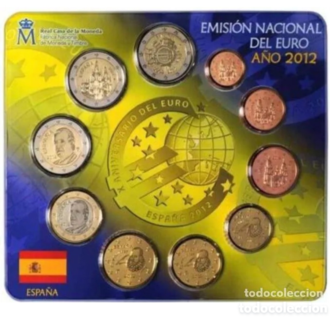 Euros: Espa&ntilde;a Cartera euro set 2012 - Foto 1