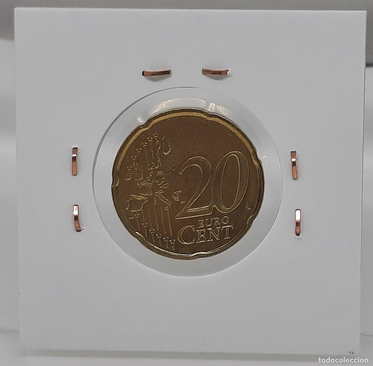 Euros: MONACO 20 CENTIMOS 2002 - SIN CIRCULAR - MUY RARO - Foto 2