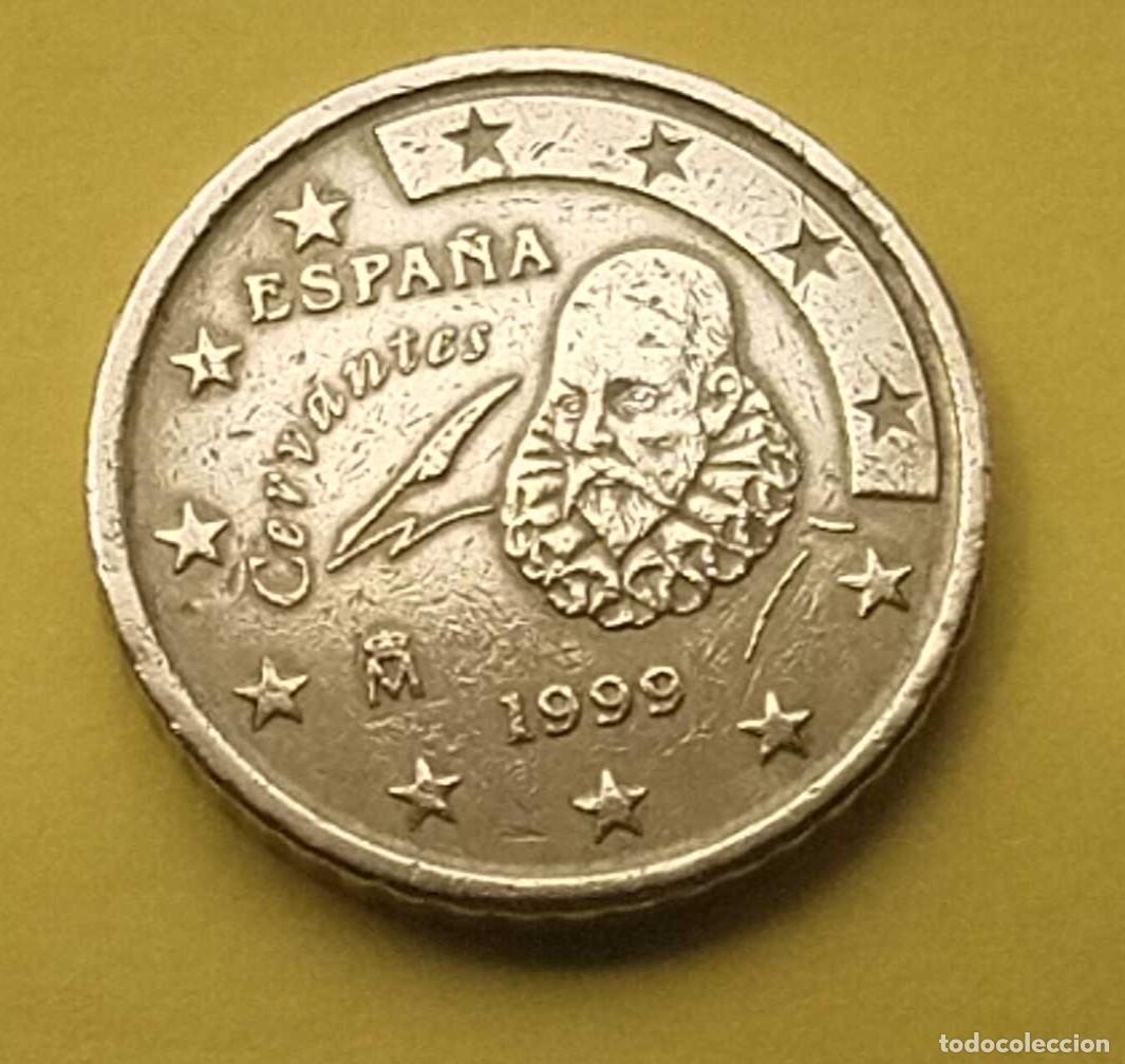 Euros: moneda 50 c&eacute;ntimos Espa&ntilde;a 1999 - Foto 2