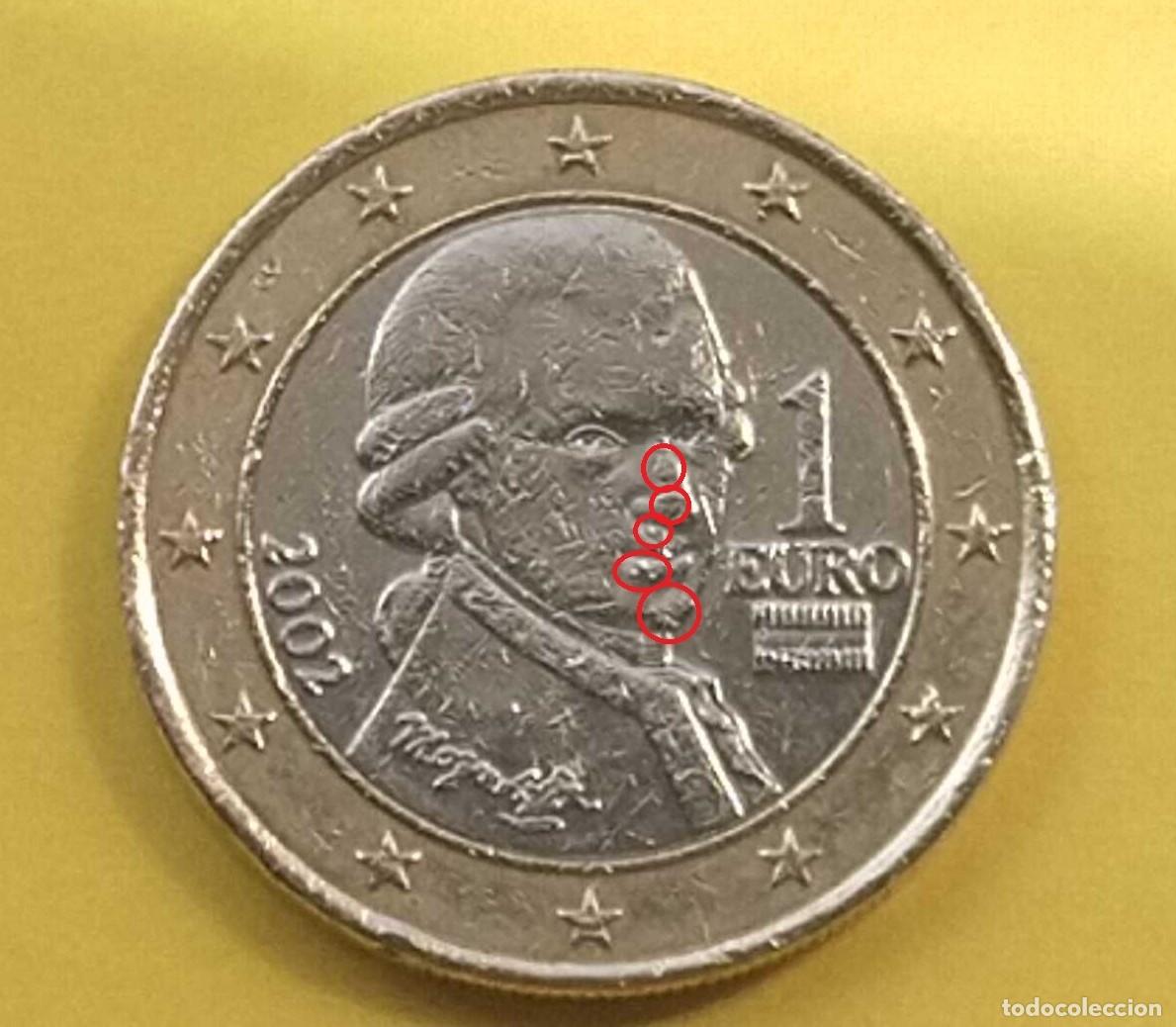 Euros: moneda 1 &euro; Austria 2002 (exceso de material) - Foto 1