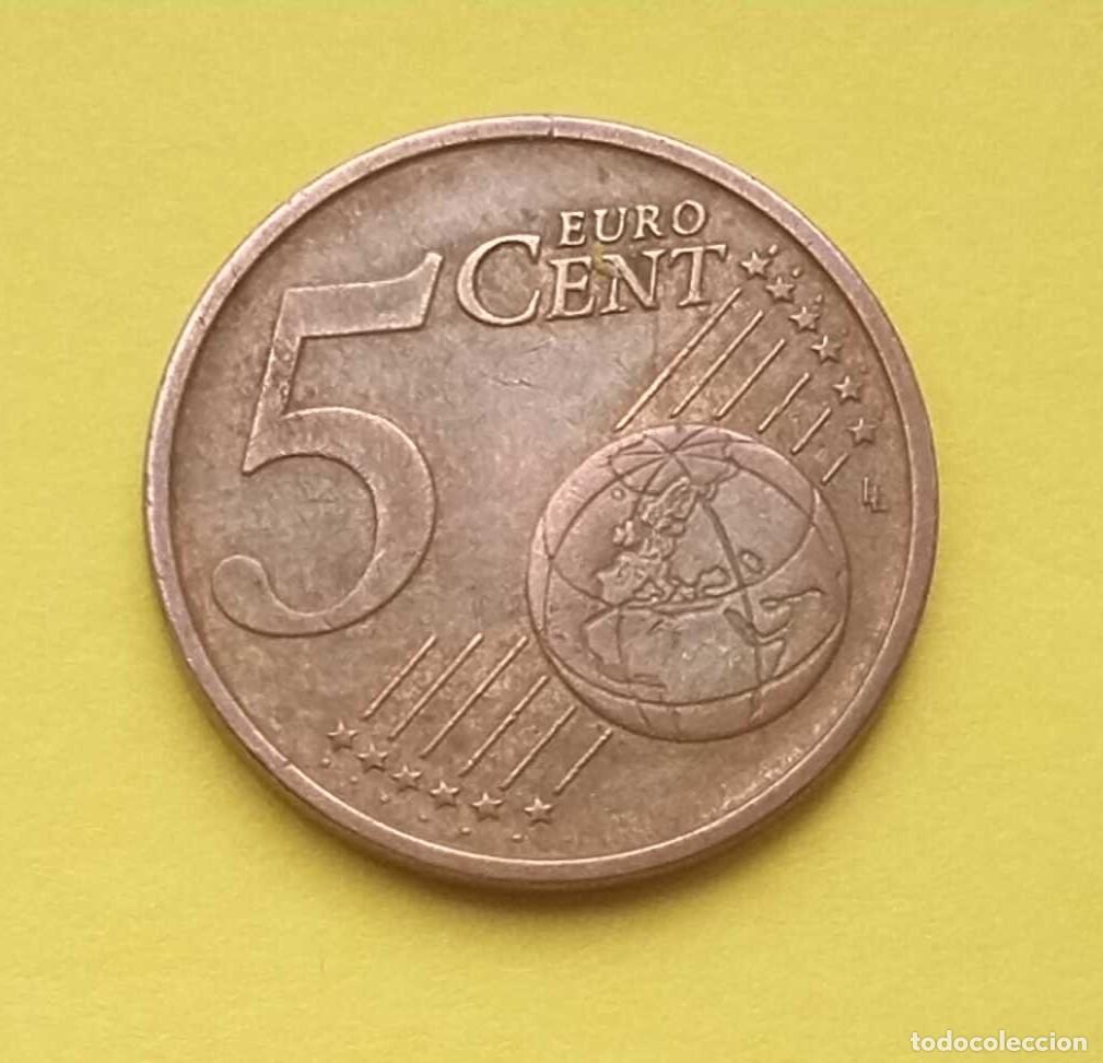 Euros: moneda 5 c&eacute;ntimos Italia 2002 - Foto 3