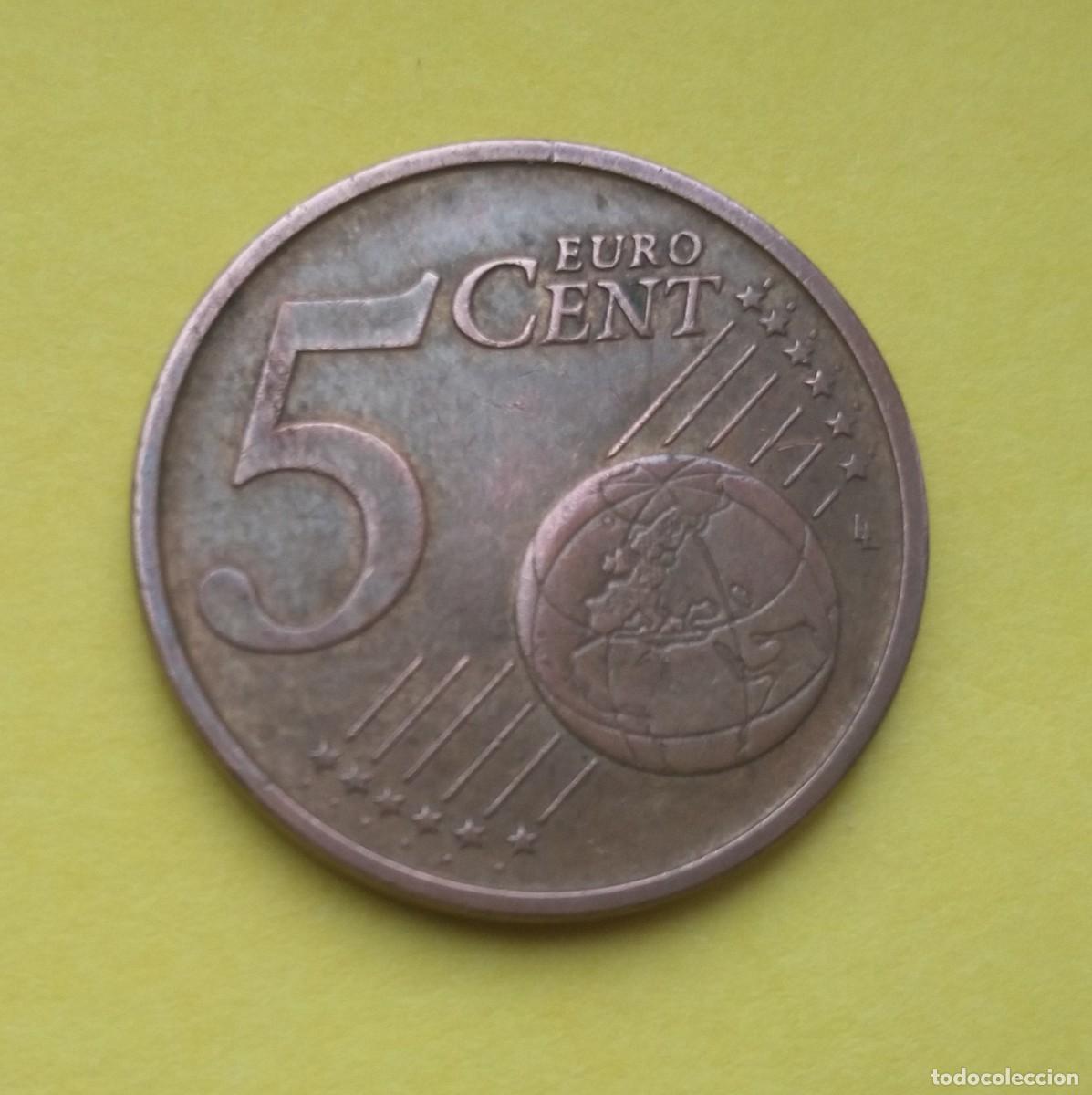Euros: moneda 5 c&eacute;ntimos Italia 2002 - Foto 4