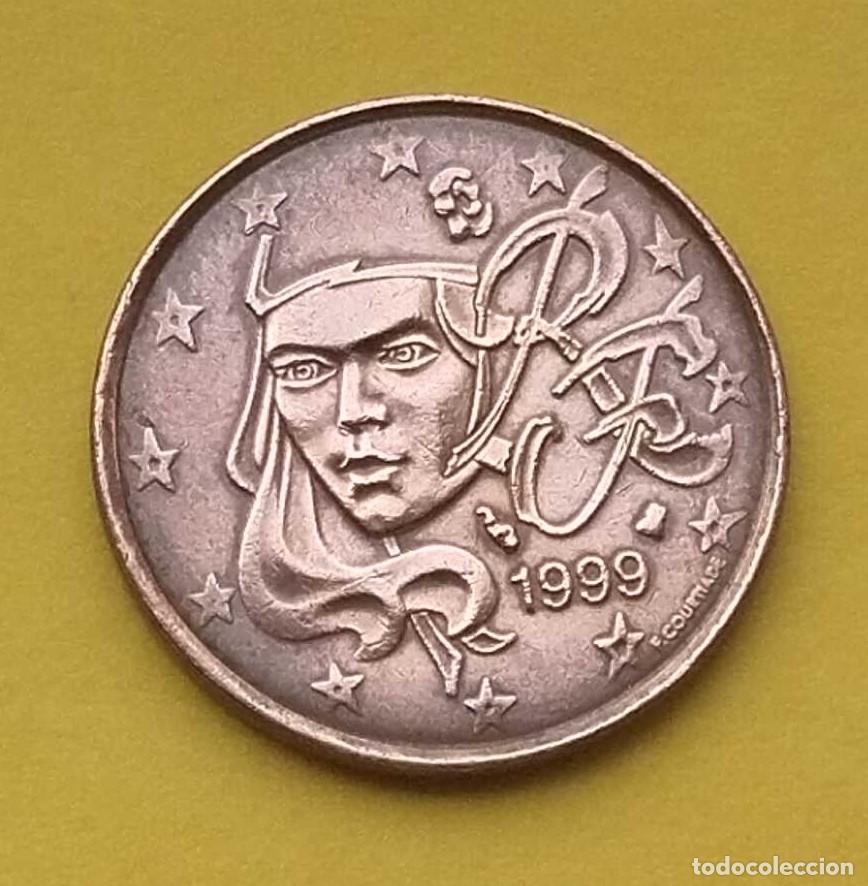 Euros: moneda 5 c&eacute;ntimos Francia 1999 - Foto 1