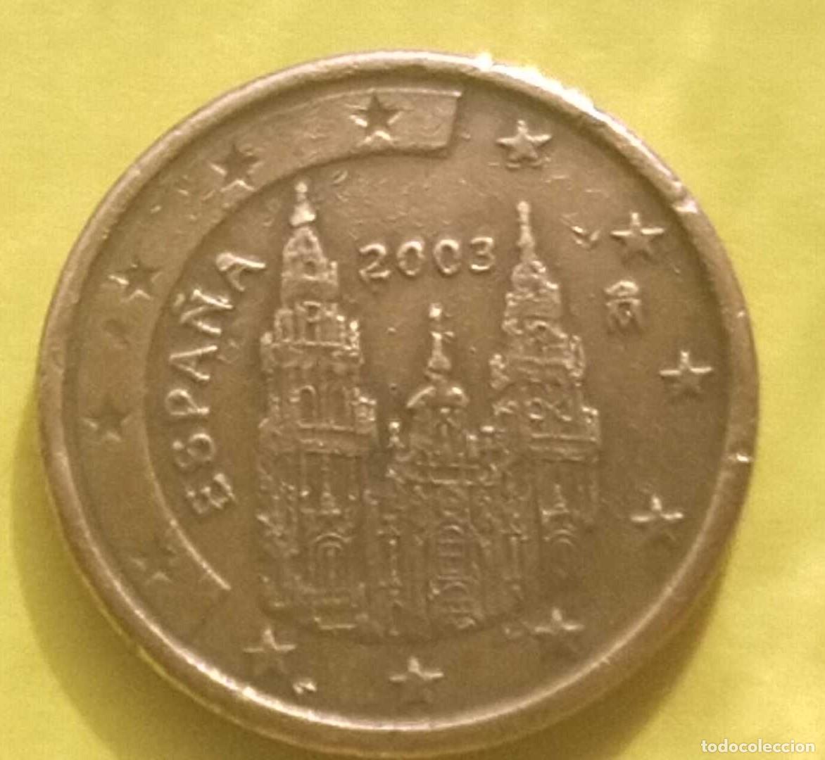 Euros: 1 c&eacute;ntimo Espa&ntilde;a 2003 exceso de material - Foto 2