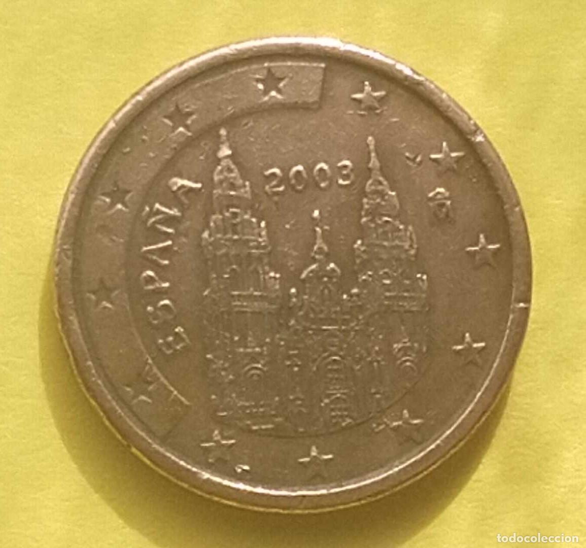 Euros: 1 c&eacute;ntimo Espa&ntilde;a 2003 exceso de material - Foto 3