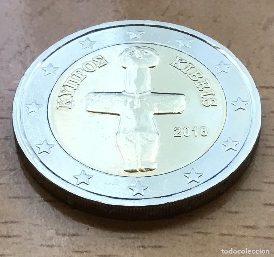Euros: 2 euros de Chipre. A&ntilde;o 2018 - Foto 1