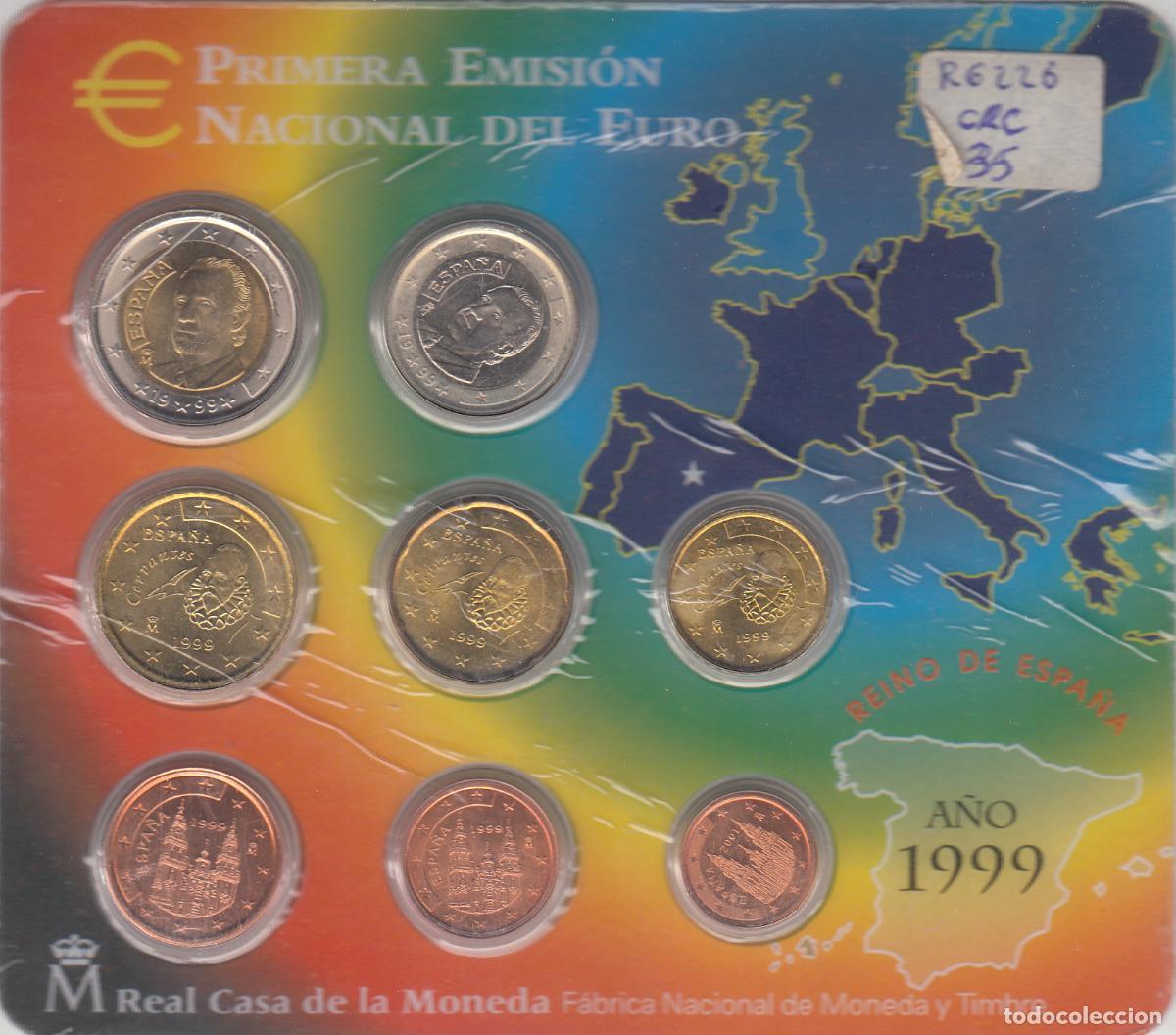 Euros: CRC0035 CARTERA MONEDAS EUROS ESPA&Ntilde;A 1999