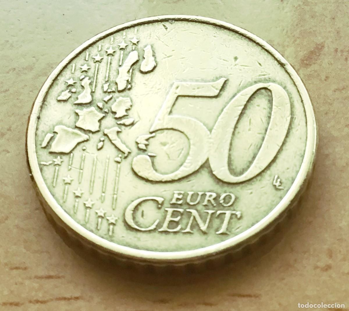 Euros: 50 c&eacute;ntimos de euro de Holanda. A&ntilde;o 2000 - Foto 2