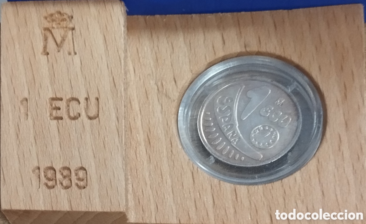 Euros: Moneda 1 ECU 1989 com certificado - Foto 4
