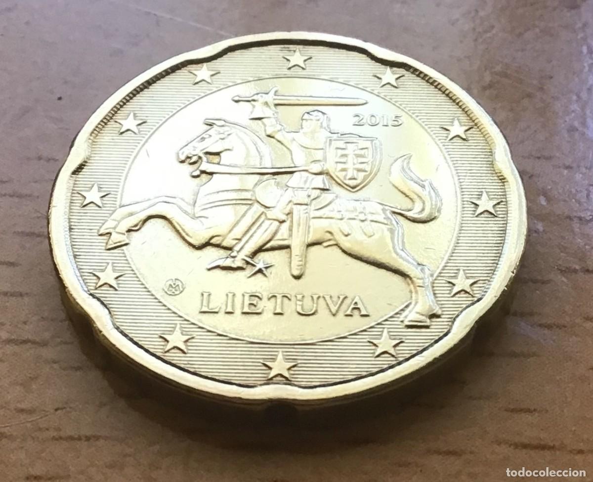 Euros: 20 c&eacute;ntimos de euro de Lituania. A&ntilde;o 2015 - Foto 1