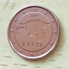 Euros: 1 CÉNTIMO DE EURO DE ESTONIA. AÑO 2017