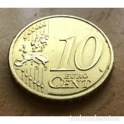 Euros: 10 c&eacute;ntimos de euro de Malta. A&ntilde;o 2008 - Foto 2