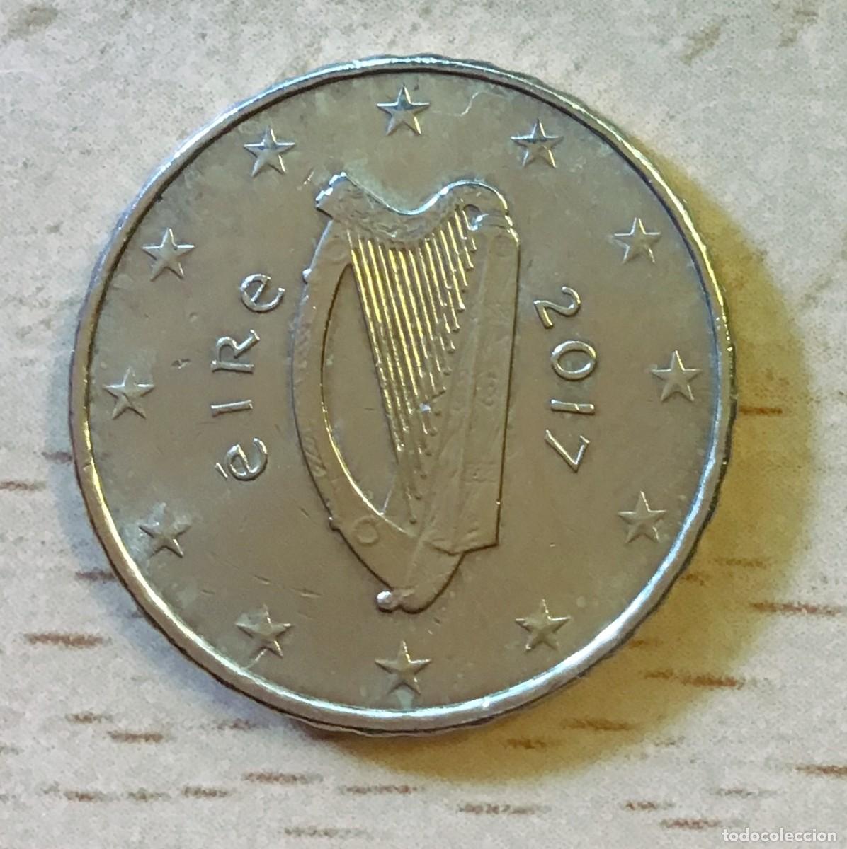 Euros: 10 c&eacute;ntimos de euro de Irlanda. A&ntilde;o 2017. Tirada de tan solo 200.000 monedas