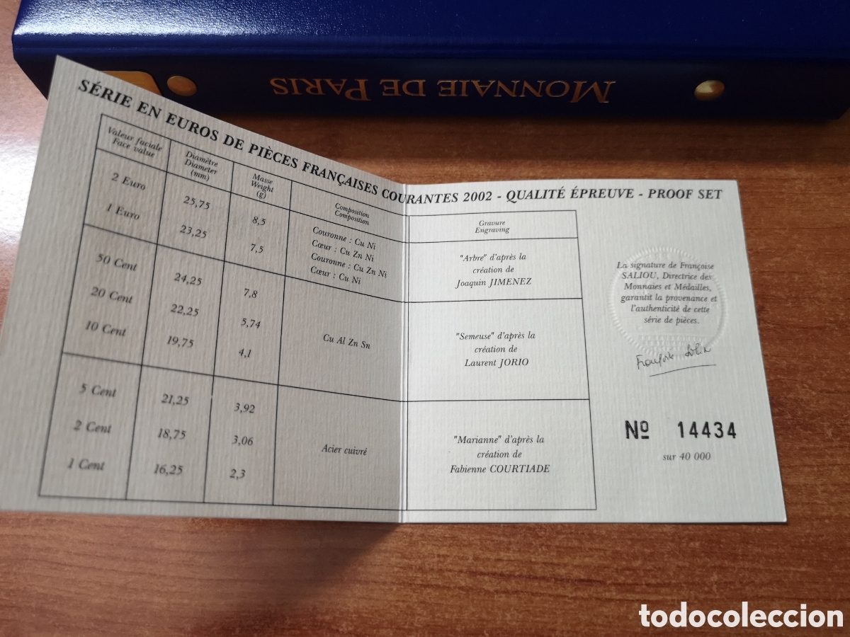 Euros: Francia 2002 euro set proof - Foto 16