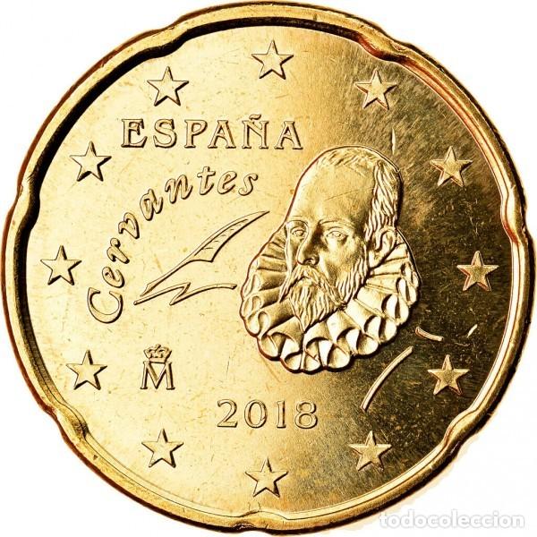 Euros: Moneda 20 c&eacute;ntimos Espa&ntilde;a 2018 - UNC - Foto 1