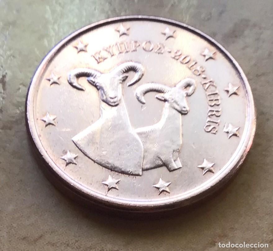 Euros: 1 c&eacute;ntimo de euro de Chipre. A&ntilde;o 2018