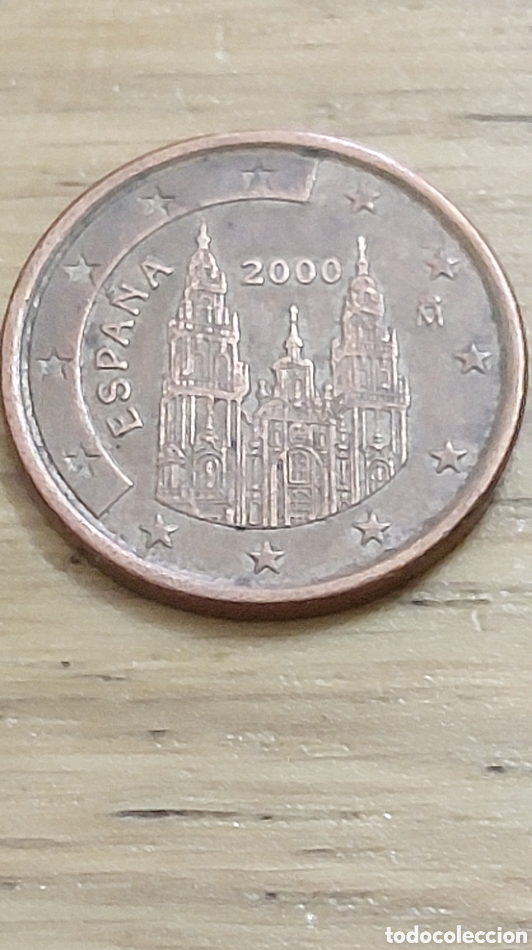 Euros: 5 c&eacute;ntimos Espa&ntilde;a a&ntilde;o 2000 - Foto 2