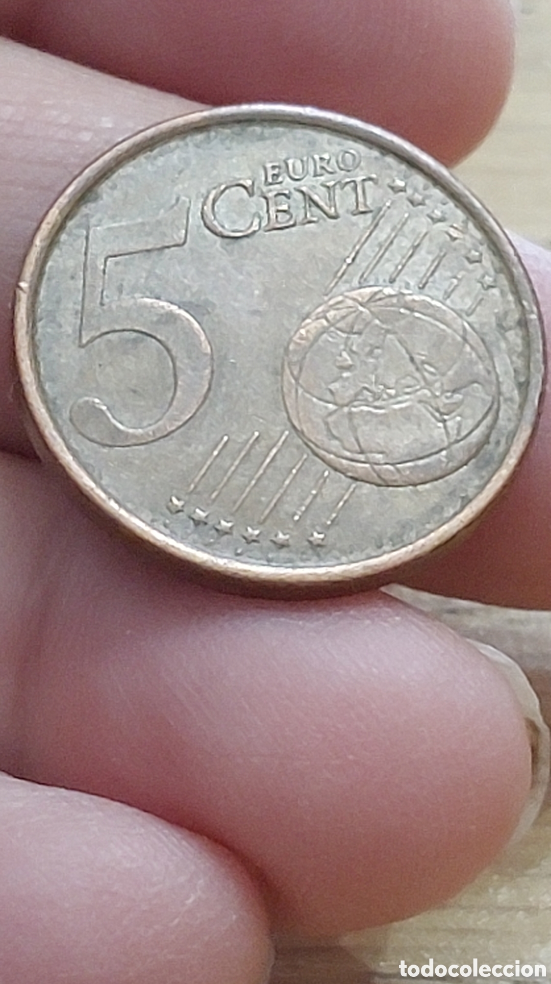 Euros: 5 c&eacute;ntimos Espa&ntilde;a a&ntilde;o 2000 - Foto 1