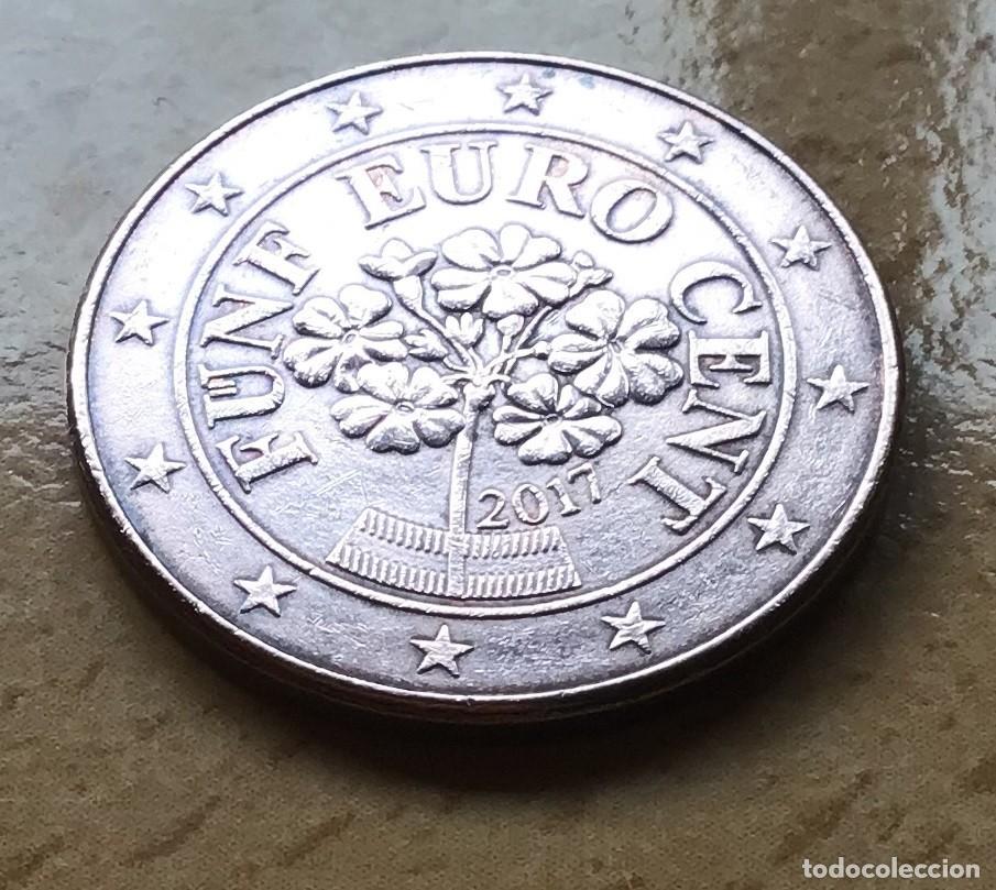Euros: 5 c&eacute;ntimos de euro de Austria. A&ntilde;o 2017 - Foto 1