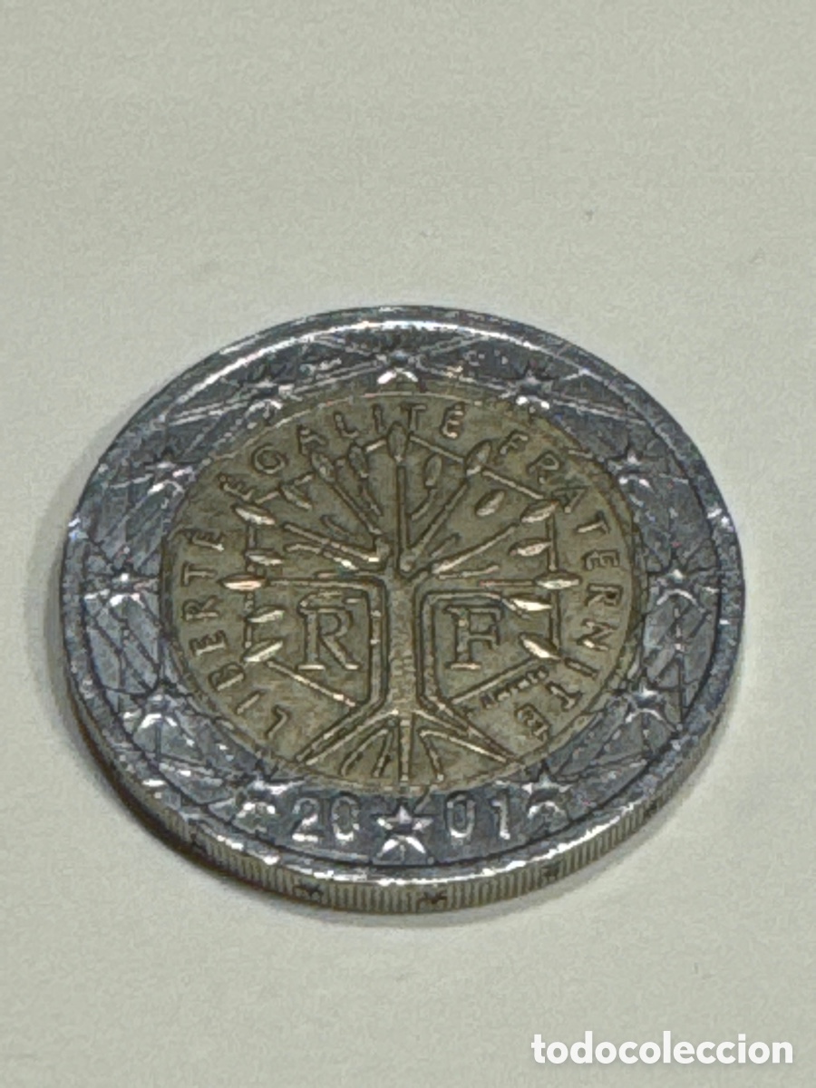 Euros: Moneda 2&euro; Francia 2001 - Foto 1