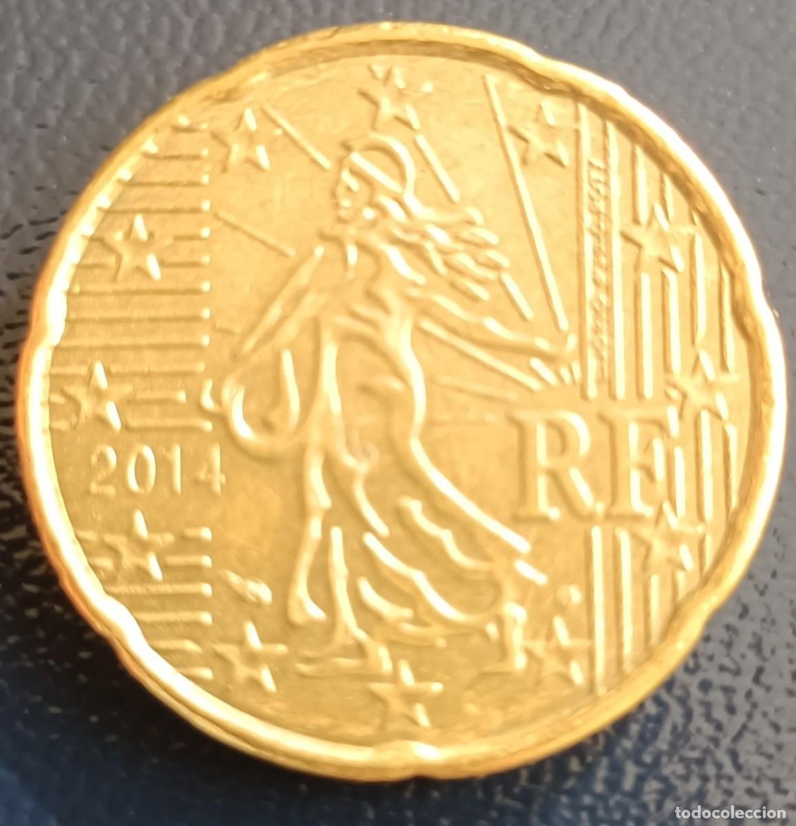 Euros: 20 C&eacute;ntimos 2014 - Francia - Foto 1