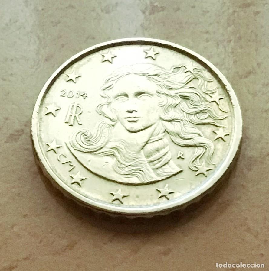 Euros: 10 c&eacute;ntimos de euro de Italia. A&ntilde;o 2014