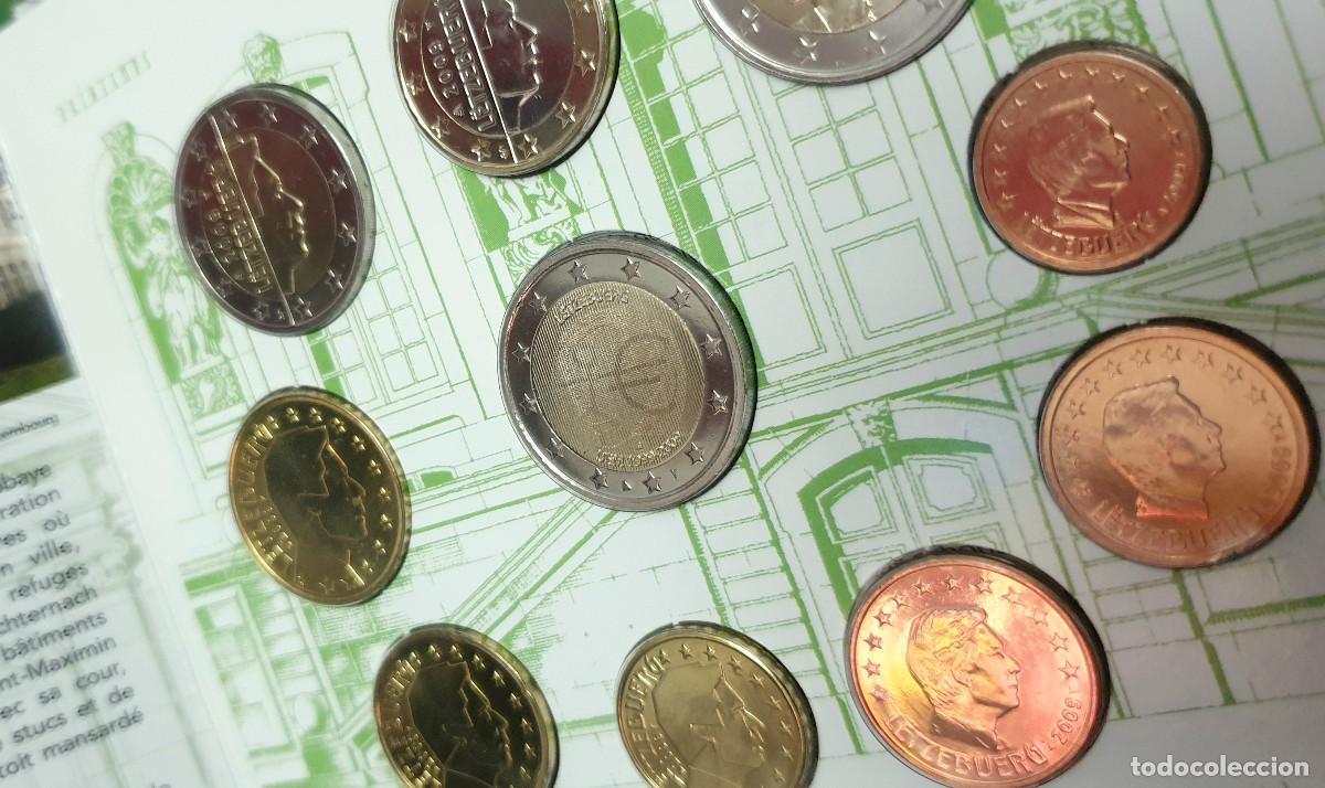 Euros: Luxemburgo 2009 cartera 10 monedas - Foto 3