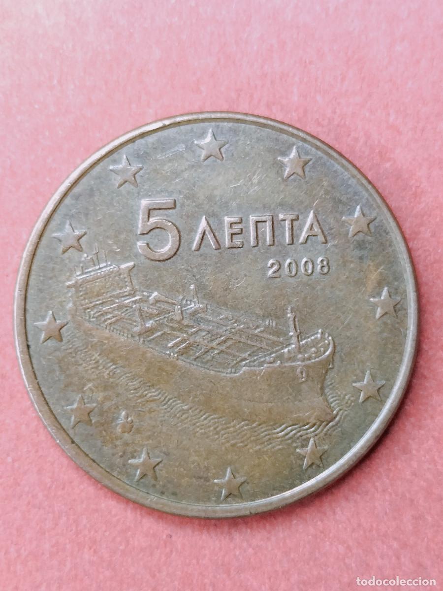 Euros: 10-03486-GRECIA 5 cent &euro; - 2008 - Foto 1