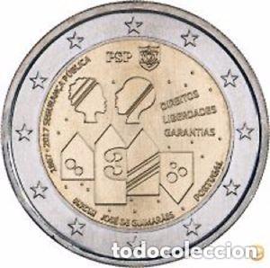 Euros: PORTUGAL 2017. MONEDA DE 2 EUROS CONMEMORATIVO DE LA SEGURIDAD PUBLICA. SIN CIRCULAR.