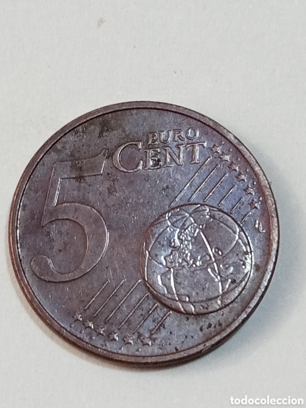 Euros: 5 c&eacute;ntimo Austria 2004 error - Foto 2