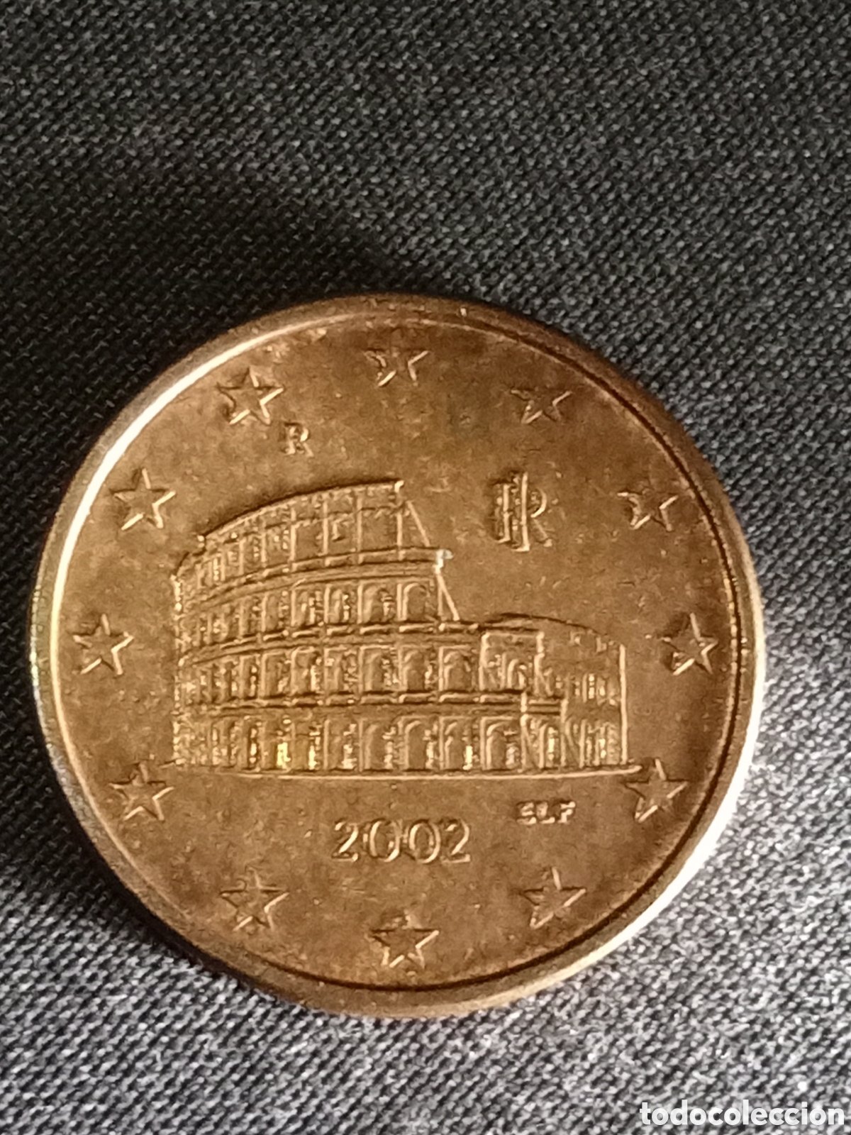 Euros: 5 c&eacute;ntimo 2002 error Italia - Foto 1