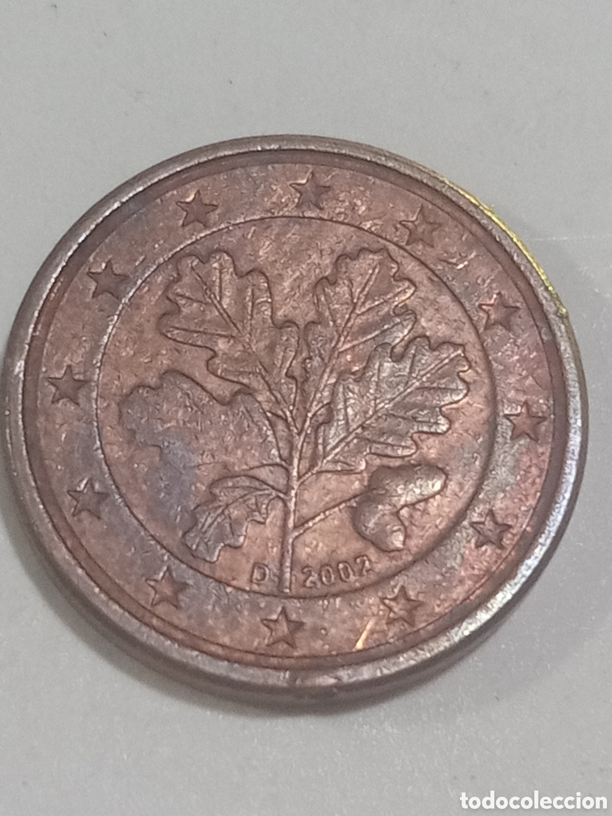 Euros: Rara 1centimo D 2002 error Alemania - Foto 1