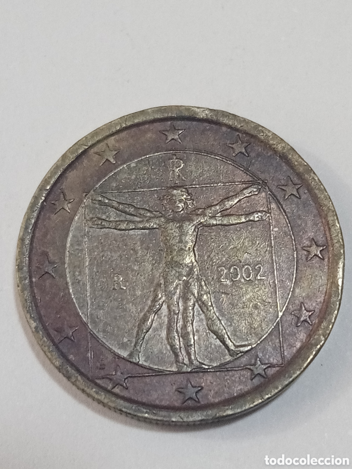 Euros: 1 euro 2002 Italia error - Foto 2