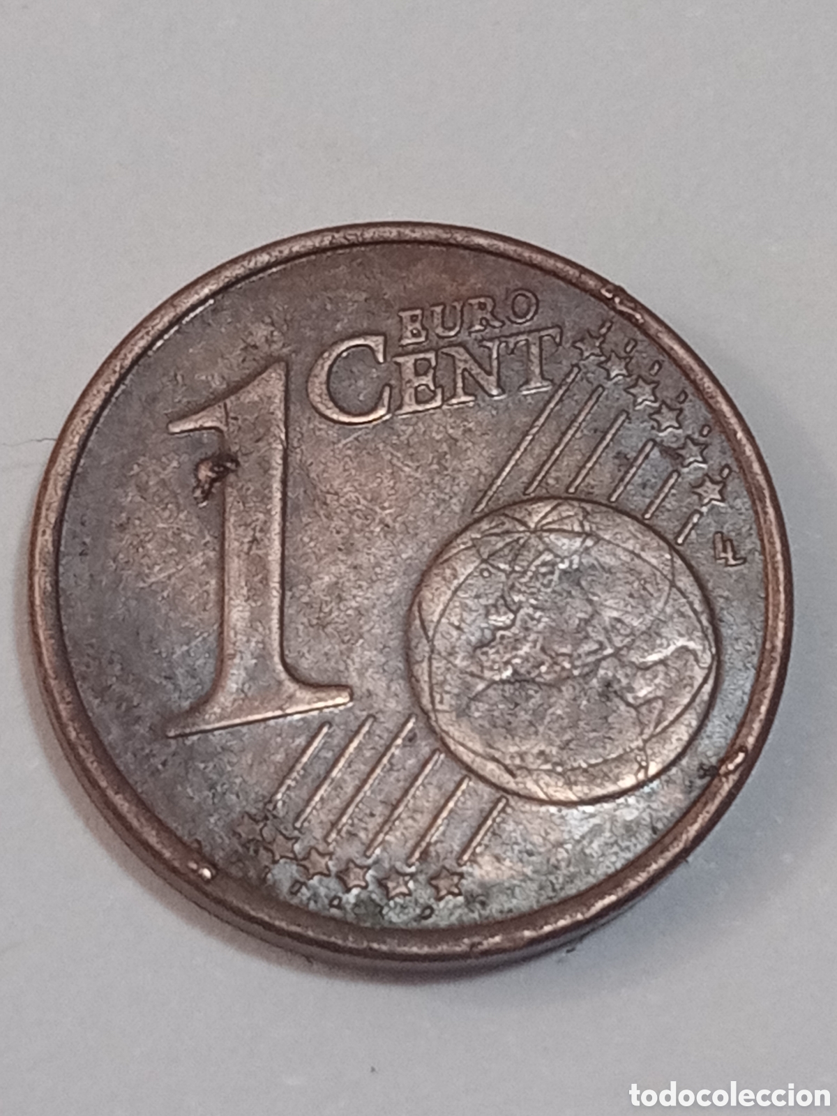 Euros: 1 c&eacute;ntimo 2008 error Chipre - Foto 2