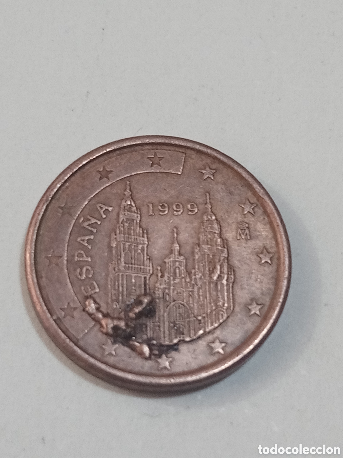 Euros: 1 c&eacute;ntimo 1999 error Espa&ntilde;a - Foto 2