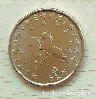 Euros: 20 c&eacute;ntimos de euro de Eslovenia. A&ntilde;o 2019