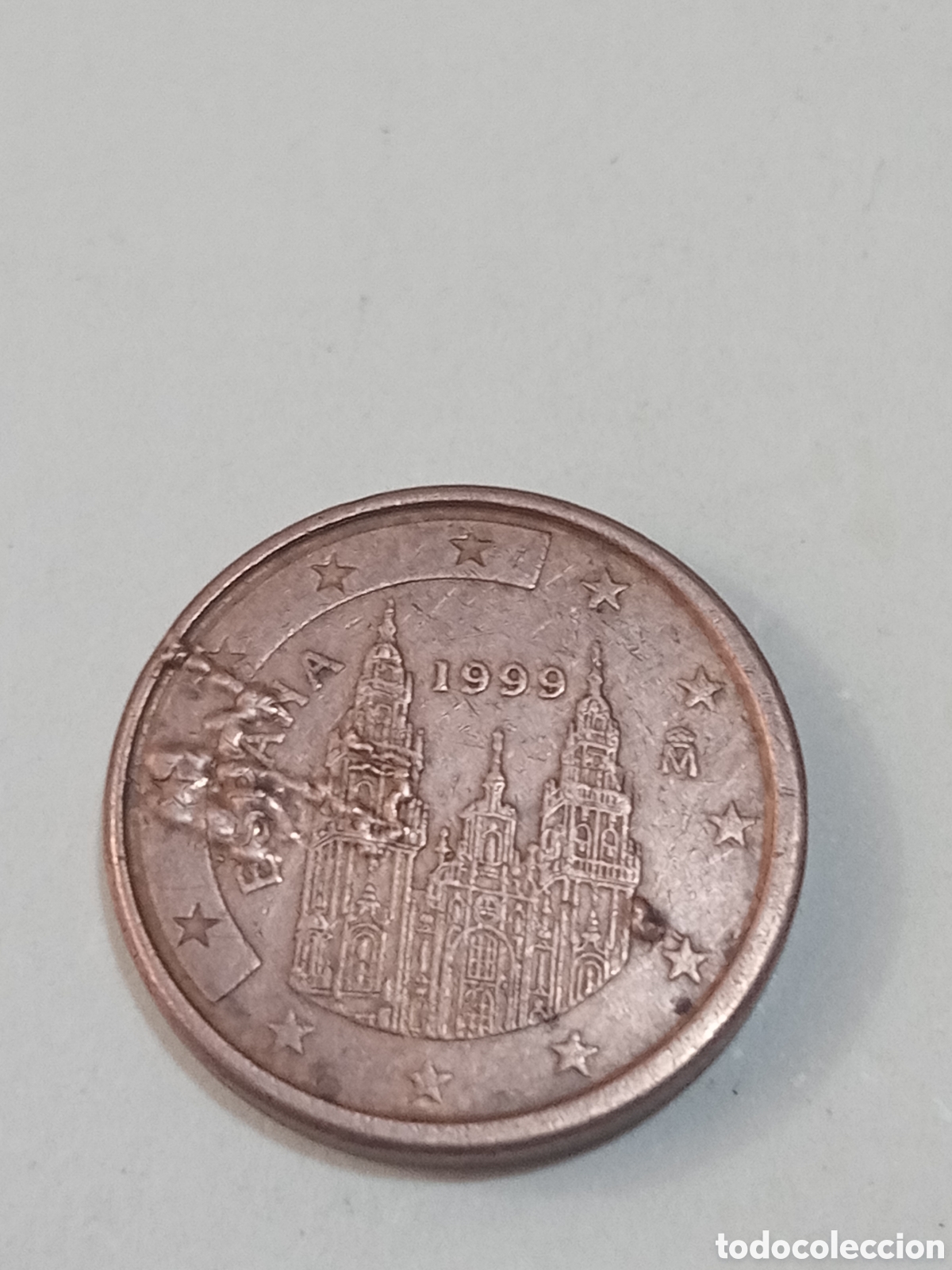 Euros: 1 c&eacute;ntimo 1999 error Espa&ntilde;a - Foto 1