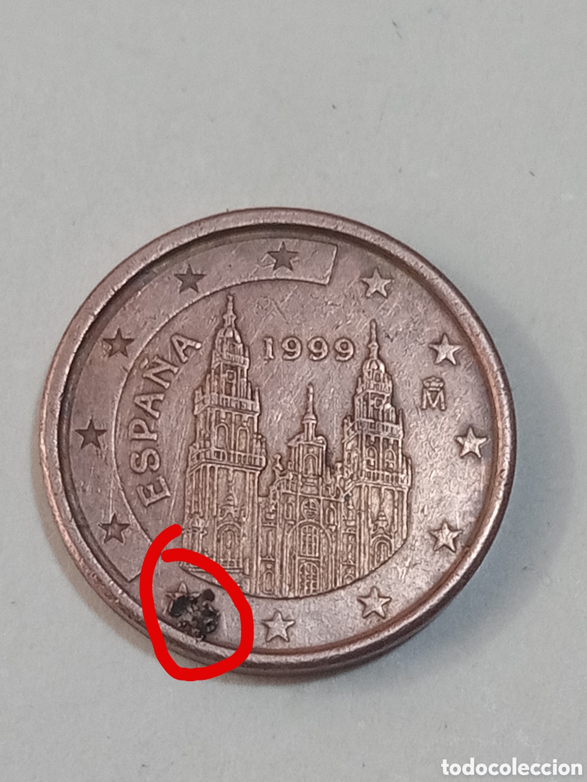 Euros: 1 c&eacute;ntimo 1999 error Espa&ntilde;a - Foto 4