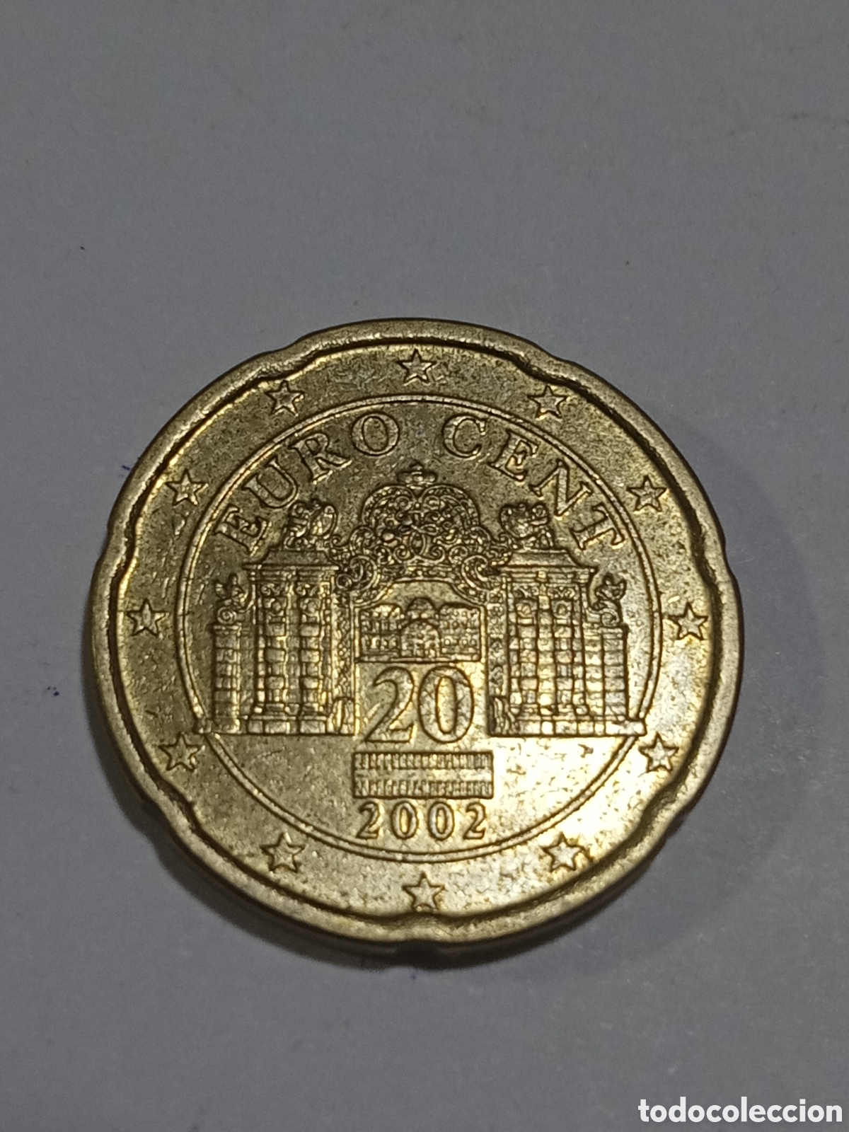 Euros: 20 c&eacute;ntimo 2002 Austria - Foto 1