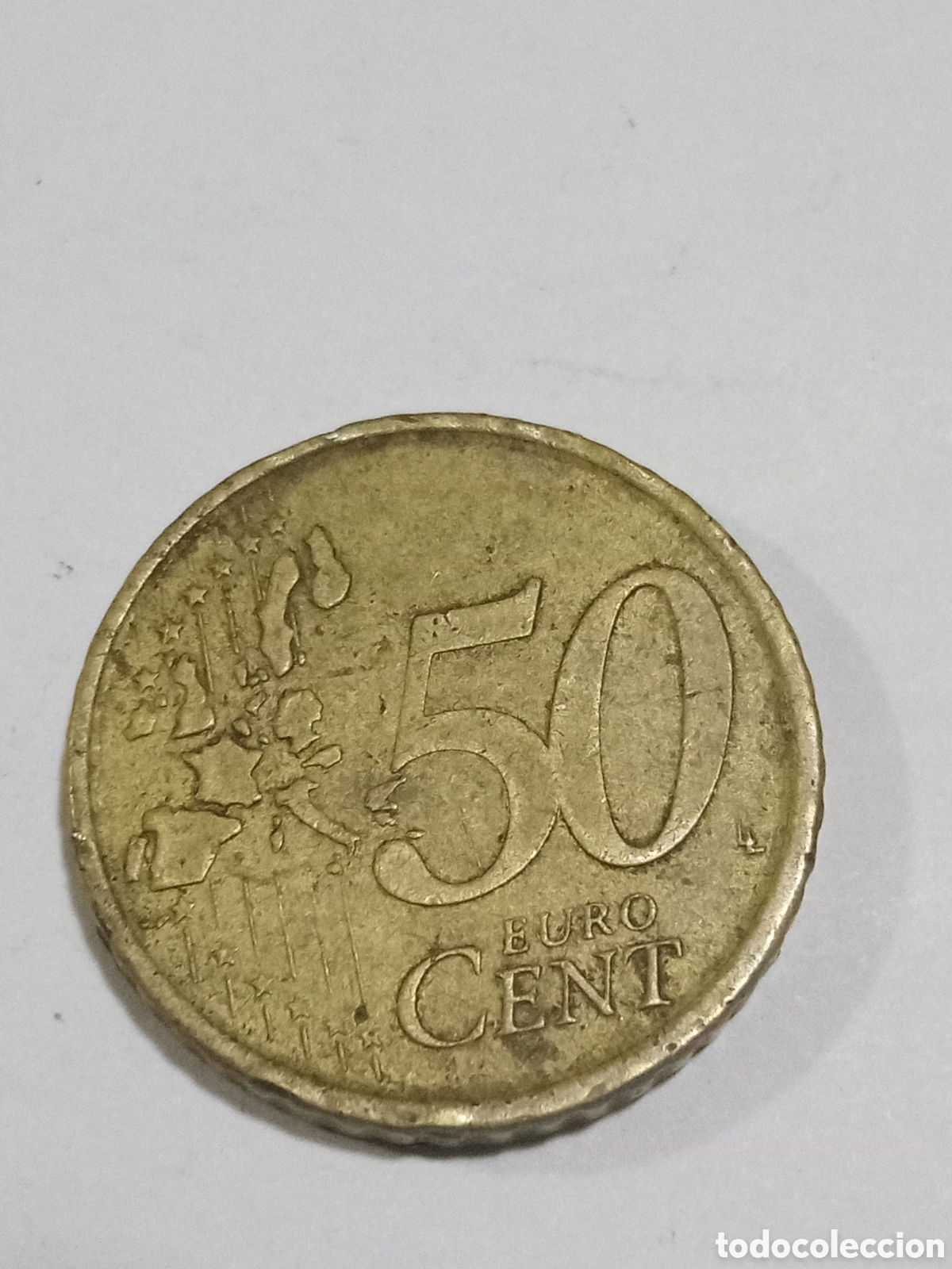 Euros: Error 50 c&eacute;ntimo 2001 Espa&ntilde;a muy Rara - Foto 2