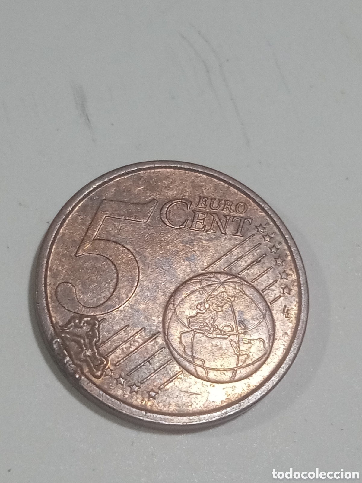Euros: 5 c&eacute;ntimo 2002 error Italia - Foto 2