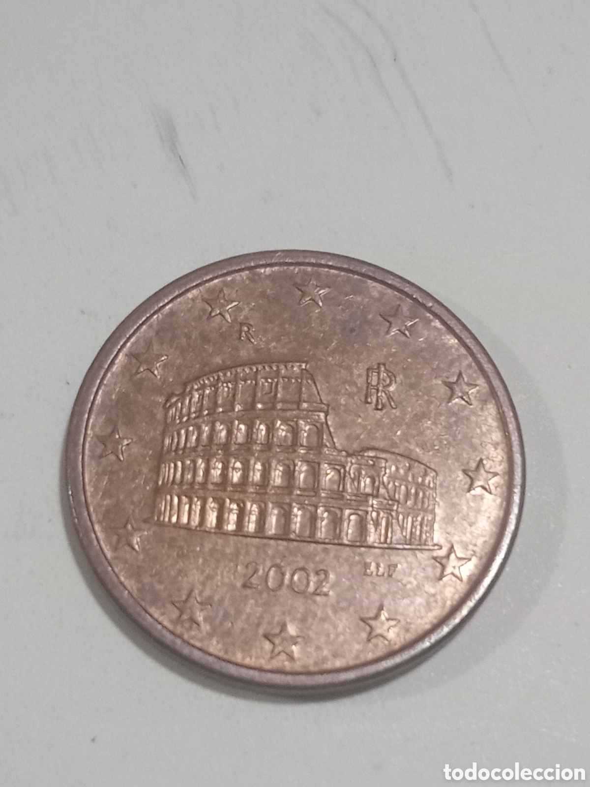 Euros: 5 c&eacute;ntimo 2002 error Italia - Foto 3