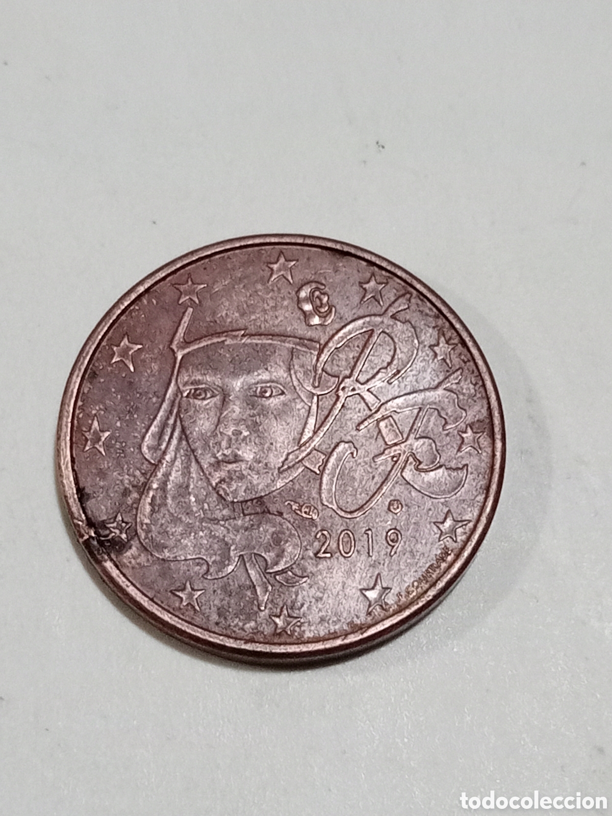 Euros: 5 c&eacute;ntimo 2019 error Francia - Foto 3