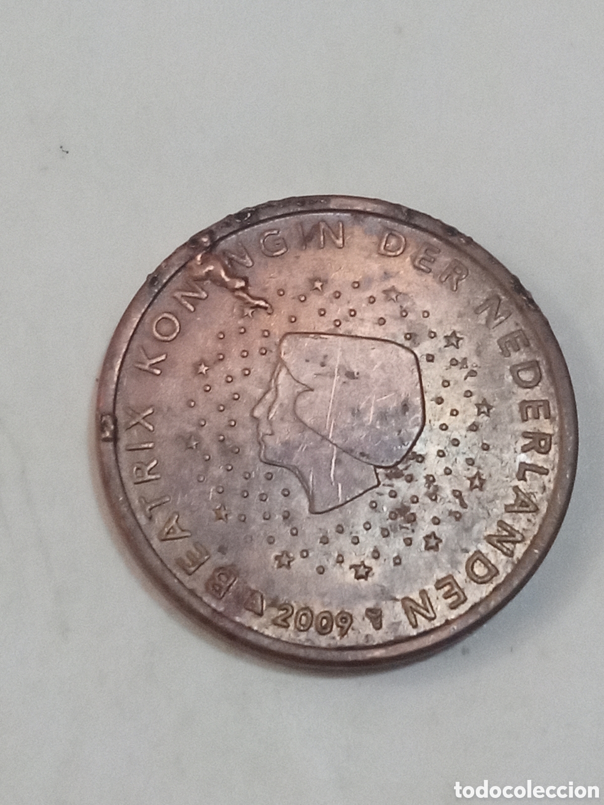 Euros: 5 c&eacute;ntimo 2009 error pa&iacute;ses bajos - Foto 2
