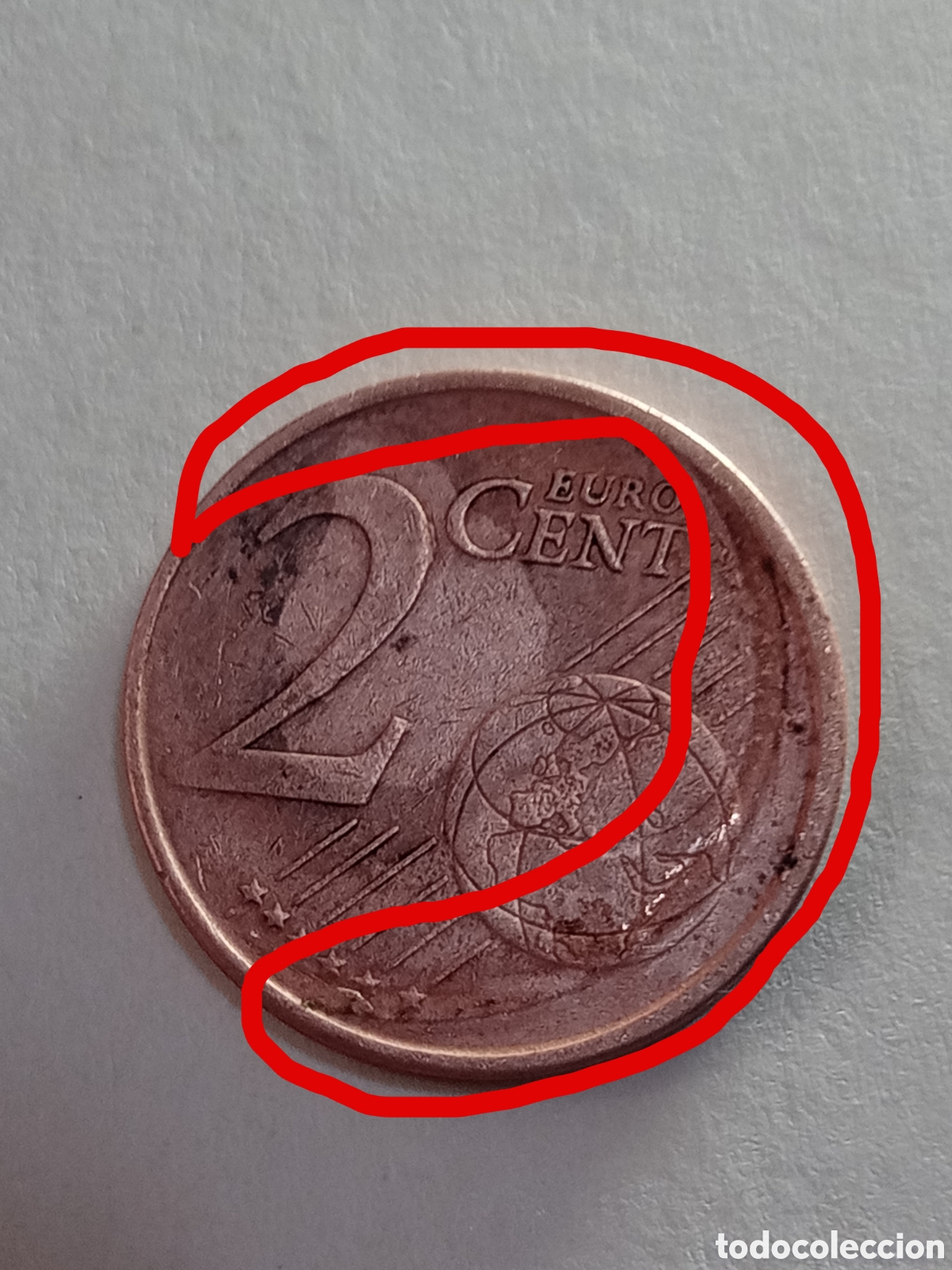 Euros: 2 c&eacute;ntimo 2000 error Espa&ntilde;a - Foto 1