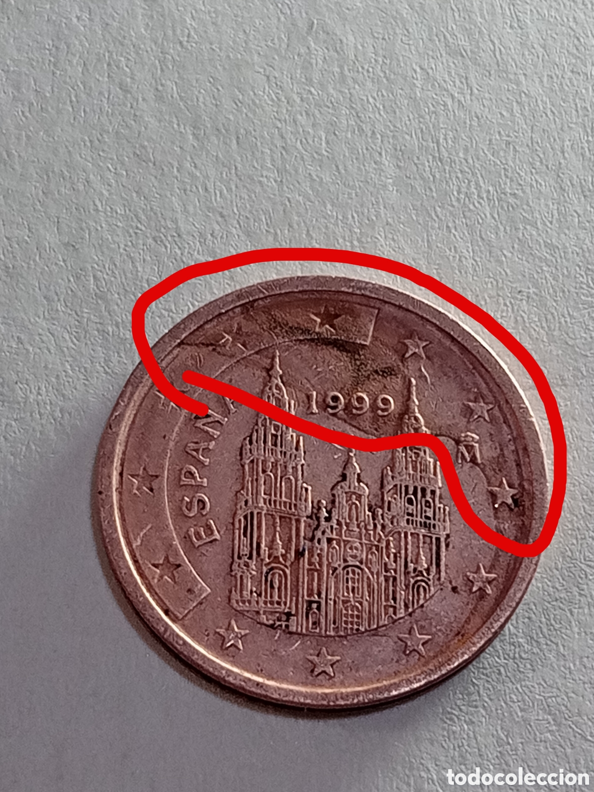Euros: 2 c&eacute;ntimo 1999 error Espa&ntilde;a - Foto 1